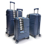 Set Valijas Flb Pp Azul 20 24 28 175 4Ruedas
